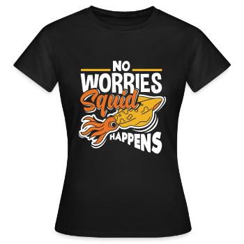 Marine Biology Marine Biologist Science Squid - Frauen T-Shirt - Schwarz - Vorne - AI Model Female 172 dark (172cm)