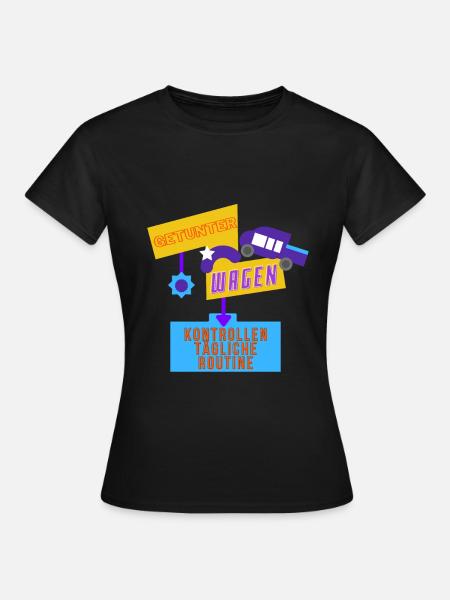 Kontrollen tägliche Routine - Frauen T-Shirt - Schwarz