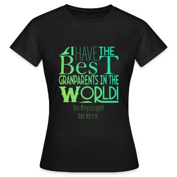 Ja, meine Großeltern haben es gekauft. - Frauen T-Shirt - Schwarz - Vorne - AI Model Female 172 dark (172cm)
