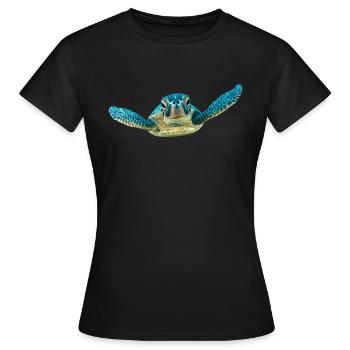 turtle schildkroete tiere animals10 - Frauen T-Shirt - Schwarz - Vorne - AI Model Female 172 dark (172cm)