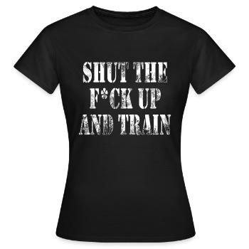Fitness Gym Workout Body Building Gift - T-shirt Femme - noir - Devant - AI Model Female 172 dark (172cm)
