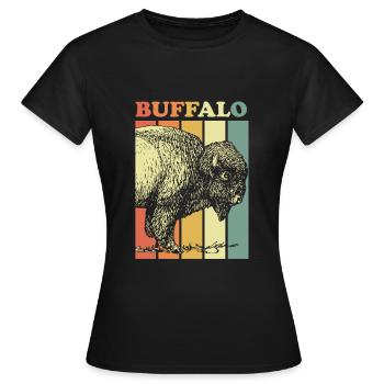 buffle - T-shirt Femme - noir - Devant - AI Model Female 172 dark (172cm)