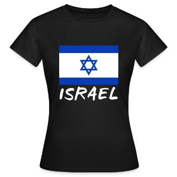Nation des terres d'Israël - T-shirt Femme - noir - Devant - AI Model Female 172 dark (172cm)