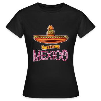 Mexique sombrero - T-shirt Femme - noir - Devant - AI Model Female 172 dark (172cm)