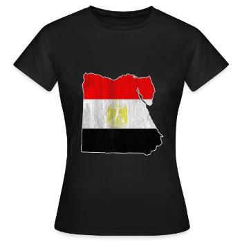 Egypte - T-shirt Femme - noir - Devant - AI Model Female 172 dark (172cm)