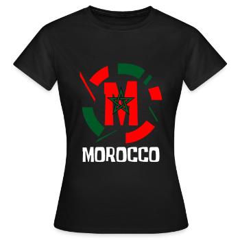 Marokko - Frauen T-Shirt - Schwarz - Vorne - AI Model Female 172 dark (172cm)