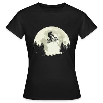 Fahrrad Fahren Fahrradtour - Frauen T-Shirt - Schwarz - Vorne - AI Model Female 172 dark (172cm)