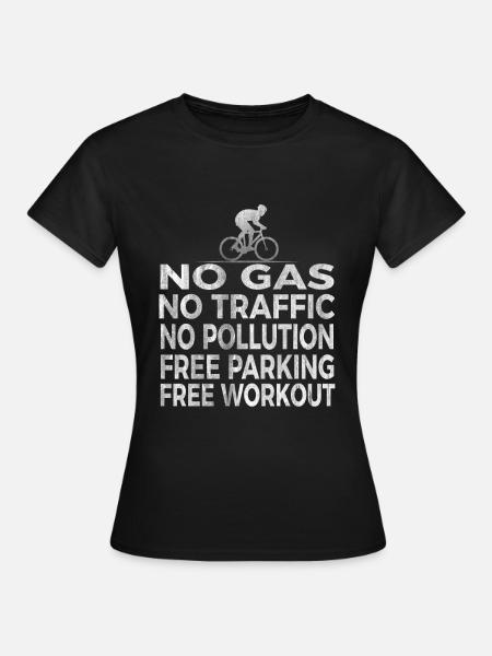 Fahrrad Fahren Freiheit - Frauen T-Shirt - Schwarz