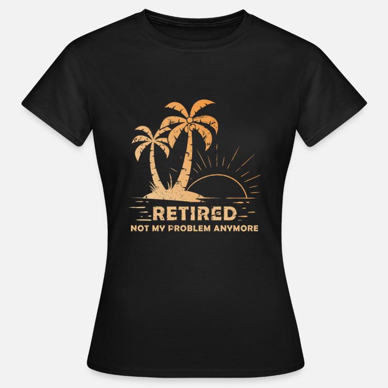 pension - T-shirt dam - svart