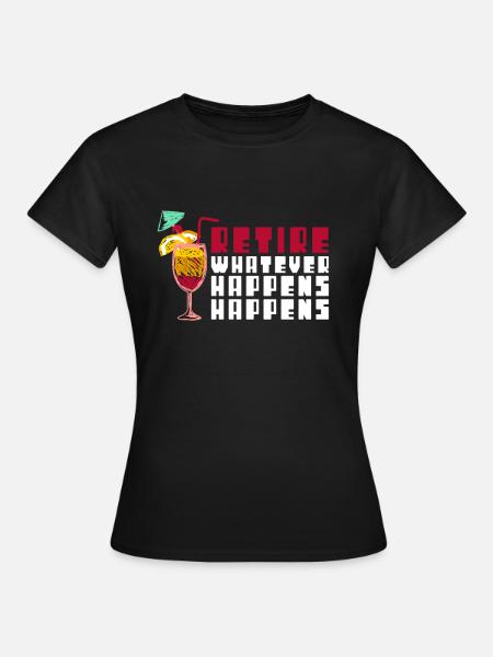 Rente Entspannung Cocktail - Frauen T-Shirt - Schwarz
