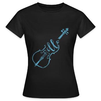 Compositeur de violoncelle - T-shirt Femme - noir - Devant - AI Model Female 172 dark (172cm)