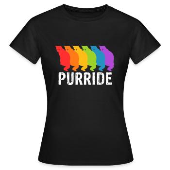 Gay Pride - T-shirt Femme - noir - Devant - AI Model Female 172 dark (172cm)