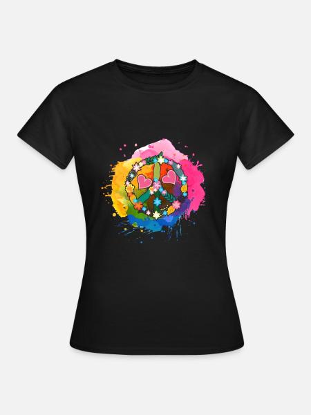 Frieden Harmonie - Frauen T-Shirt - Schwarz