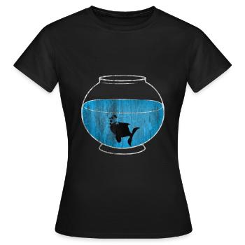 aquarium - T-shirt Femme - noir - Devant - AI Model Female 172 dark (172cm)