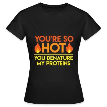 Protéines de biologie - T-shirt Femme - noir - Devant - AI Model Female 172 dark (172cm)