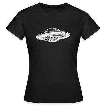 UFO - Women's T-Shirt - black - Front - AI Model Female 172 dark (172cm)
