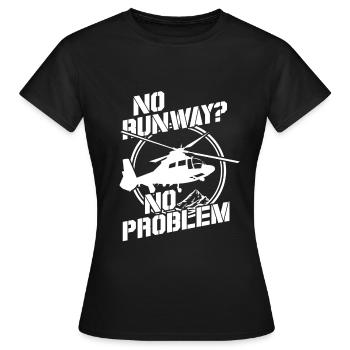 pilote - T-shirt Femme - noir - Devant - AI Model Female 172 dark (172cm)