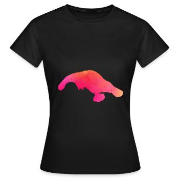 Schnabeltier - Frauen T-Shirt - Schwarz - Vorne - AI Model Female 172 dark (172cm)