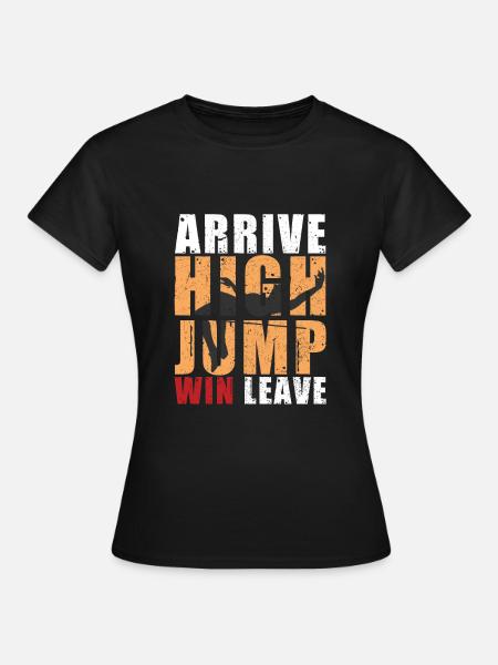 Hochsprung - Frauen T-Shirt - Schwarz