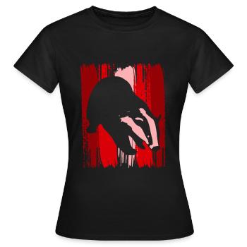 Dachs Marder - Frauen T-Shirt - Schwarz - Vorne - AI Model Female 172 dark (172cm)