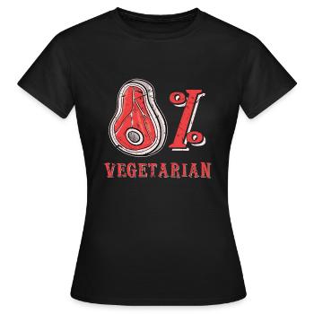Amateur de mangeur de viande - T-shirt Femme - noir - Devant - AI Model Female 172 dark (172cm)