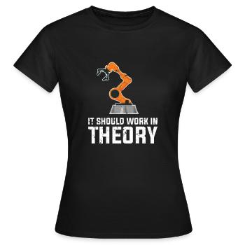Informaticiens Technologie - T-shirt Femme - noir - Devant - AI Model Female 172 dark (172cm)