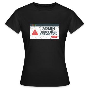 Computer Scientist Computer - Women's T-Shirt - black - Front - AI Model Female 172 dark (172cm)