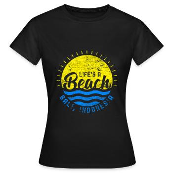 Bali - T-shirt Femme - noir - Devant - AI Model Female 172 dark (172cm)