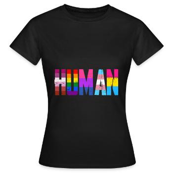LGBT people - Women's T-Shirt - black - Front - AI Model Female 172 dark (172cm)