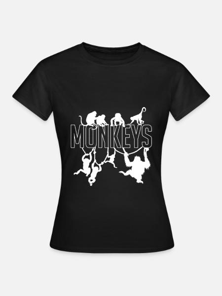 Affen Menschenaffe - Frauen T-Shirt - Schwarz
