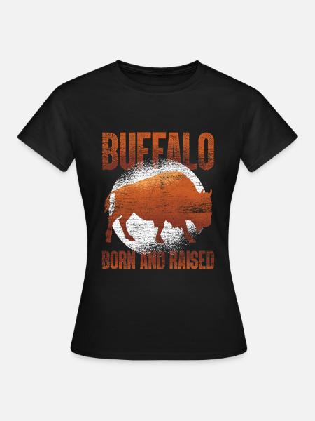Büffel - Frauen T-Shirt - Schwarz
