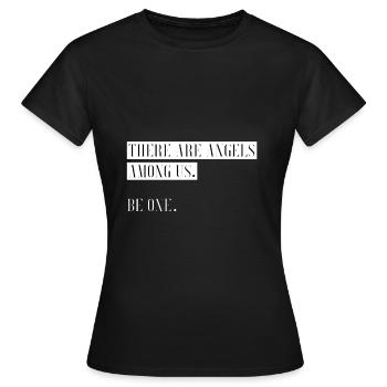 ange - T-shirt Femme - noir - Devant - AI Model Female 172 dark (172cm)