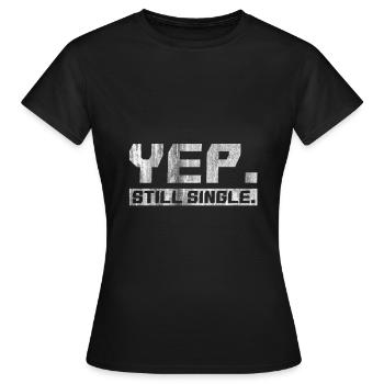 single - Women's T-Shirt - black - Front - AI Model Female 172 dark (172cm)
