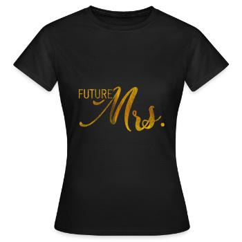 Engagement wedding - Women's T-Shirt - black - Front - AI Model Female 172 dark (172cm)