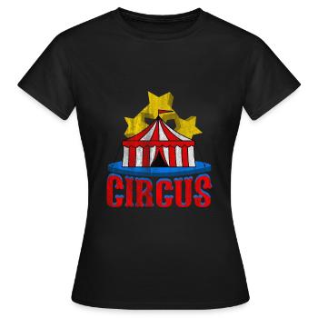 cirque - T-shirt Femme - noir - Devant - AI Model Female 172 dark (172cm)