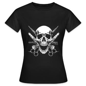 Friseur Meister - Frauen T-Shirt - Schwarz - Vorne - AI Model Female 172 dark (172cm)