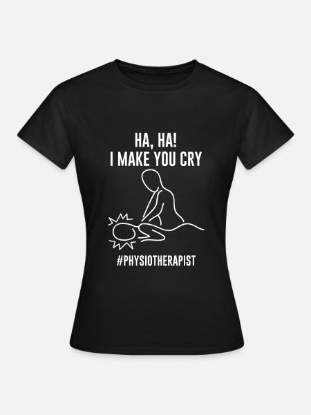 Physiotherapie Massage - Frauen T-Shirt - Schwarz