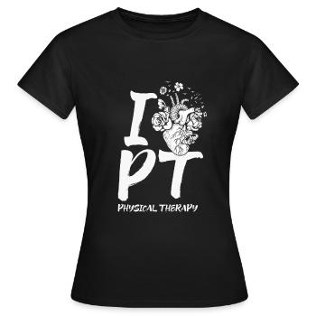Physiotherapie Gesundheitswesen - Frauen T-Shirt - Schwarz - Vorne - AI Model Female 172 dark (172cm)