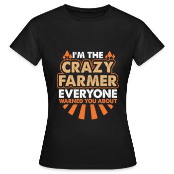 Bauer - Frauen T-Shirt - Schwarz - Vorne - AI Model Female 172 dark (172cm)