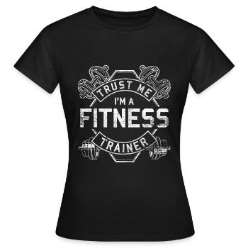 préparateur physique - T-shirt Femme - noir - Devant - AI Model Female 172 dark (172cm)