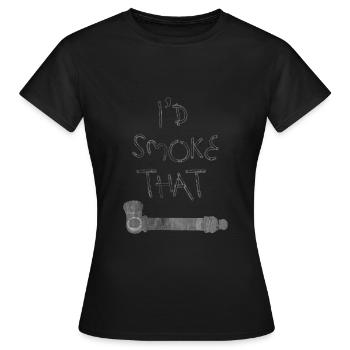 Smoker whistle - Women's T-Shirt - black - Front - AI Model Female 172 dark (172cm)