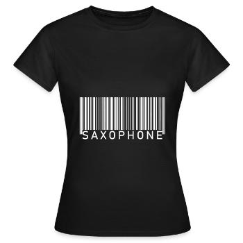 Saxophon - Frauen T-Shirt - Schwarz - Vorne - AI Model Female 172 dark (172cm)