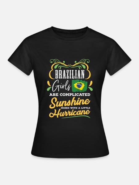 Brasilien Frau - Frauen T-Shirt - Schwarz