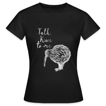 Kiwi de Nouvelle Zélande - T-shirt Femme - noir - Devant - AI Model Female 172 dark (172cm)
