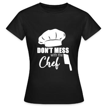 Cuisson - T-shirt Femme - noir - Devant - AI Model Female 172 dark (172cm)