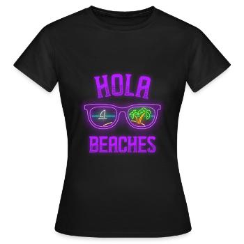 Vacanciers - T-shirt Femme - noir - Devant - AI Model Female 172 dark (172cm)
