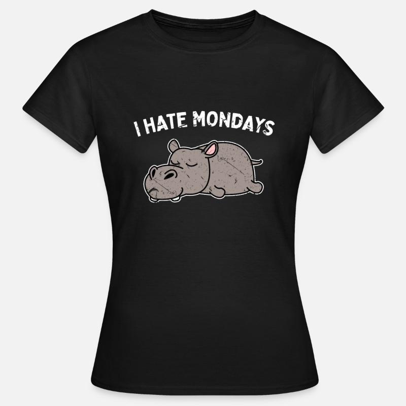 hippo - Women's T-Shirt - black