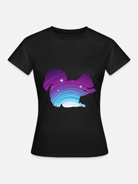 Écureuil animal - T-shirt Femme - noir