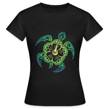 Schildkröte Meeresbewohner - Frauen T-Shirt - Schwarz - Vorne - AI Model Female 172 dark (172cm)