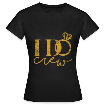 Demande en mariage - T-shirt Femme - noir - Devant - AI Model Female 172 dark (172cm)